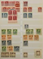 Német államok - Bajorország kb. 6-700 db bélyeg, közte 54 db "számos" és 28 db fogazatlan ...