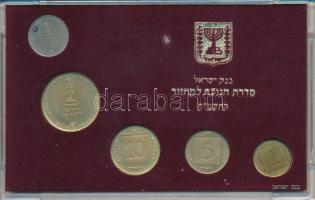 Izrael 1987. 1A-1S (5xklf) "Hanukka" forgalmi sor műanyag tokban T:XF,VF, kis patina Israel 1987. 1 Agora - 1 New Sheqel (5xdiff) "Hanukka" coin set in plastic case C:XF,VF, kis patina