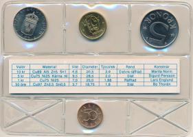 Svédország 2000. 50ö - 10K (4xklf) forgalmi sor fóliatokban T:UNC
Sweden 2000. 50 Öre - 10 Kronor (...