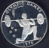 Szamoa 1976. 1T Ag "Olimpia-súlyemelés" T:PP Eredeti díszdobozban!