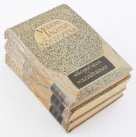 Modern Magyar Könyvtár sorozat 3 kötete: Malonyai Dezső: Polgártársak.; Malonyai Dezső: A Csák nemzetség. / Márkus László: Attila. Dráma három felvonásban.; Malonyai Dezső: Rodostóba!... / Bársony István: A boszorkány és más elbeszélések. Bp., é.n. (cca 1910), Singer és Wolfner. Kiadói dekoratív, aranyozott, festett egészvászon sorozatkötés, változó állapotban, kissé viseltes, foltos borítókkal.