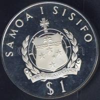 Szamoa 1976. 1T Ag "Olimpia-súlyemelés" T:PP Eredeti díszdobozban!