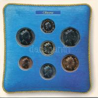 Egyesült Királyság 1988. 1p - 1P (7xklf) forgalmi sor szettben T:BU, a tok ragasztása elengedett
Un...