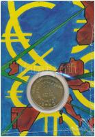 Franciaország 2002. 1/4E Cu-Al-Ni karton díszlapon T:UNC France 2002. 1/4 Euro Cu-Al-Ni on cardboard display sheet C:UNC