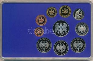 Német Szövetségi Köztársaság 1998D 1pf-5M (10xklf) forgalmi sor műanyag dísztokban, külső karton tok...
