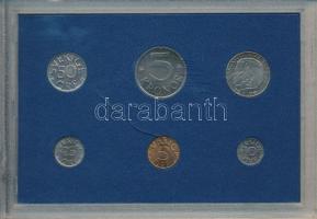 Svédország 1976. 5ö - 5K (6xklf) forgalmi sor műanyag tokban T:UNC műanyag tokon repedés
Sweden 197...