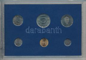 Svédország 1978. 5ö - 5K (6xklf) forgalmi sor műanyag tokban T:UNC műanyag tokon repedés
Sweden 197...