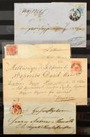 Osztrák Posta Magyarországon 34 db küldemény, közte 11 db 1850-es, 3 db 1858-as, 5 db 1861-es, 15 db...