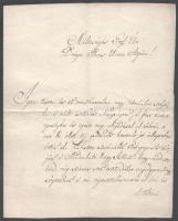 1811. jan. 1. Váradolaszi (ma Olosig, Románia) Borosjenői Tisza II. László (1765-1831) Bihar vármegye főjegyzője és országgyűlési követe, majd császári és királyi kamarás újévi jókívánságai édesapjának, idősebb I. Lászlónak, a geszti uradalom megszerzőjének. Levelében megemlíti feleségét is, széki gróf Teleki Katát is, akivel közös gyermekük volt Lajos, Tisza Kálmán, a Magyar Királyság miniszterelnökének édesapja.