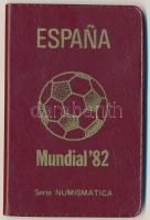 Spanyolország 1981. 1P-50P (4xklf) "Európa Bajnokság 1982" bordó műbőrtokos forgalmi sor T...