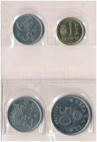Spanyolország 1982. 1P-50P (4xklf) "Európa Bajnokság 1982" barna műbőrtokos forgalmi sor T...