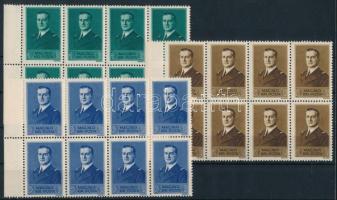 1938 Kormányzói arcképsor I. sor ívszéli 8-as tömbökben