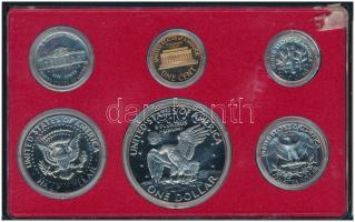 Amerikai Egyesült Államok 1974S 1c-1$ (6xklf) forgalmi sor hiányos műanyag tokban T:PP USA 1974S 1 C...