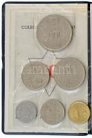 Spanyolország 1980. 50c-100P (6xklf) "Európa Bajnokság 1982" fekete műbőrtokos forgalmi so...