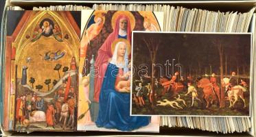 MŰVÉSZET - Kb. 800 MODERN motívum képeslap dobozban, vegyes minőség / ART - Cca. 800 MODERN motive postcards in a box, mixed quality