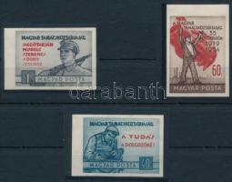 1954 Magyar Tanácsköztársaság ívszéli vágott sor