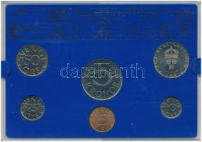 Svédország 1980. 10ö - 5K (6xklf) forgalmi sor műanyag tokban T:UNC
Sweden 1980. 10 Öre - 5 Kronor ...