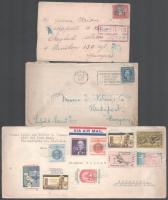 Amerikai Egyesült Államok 1922-1982 11 db küldemény, közte légi, emléklap, ajánlott