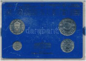 Svédország 1987. 10ö - 5K (4xklf) forgalmi sor műanyag tokban T:UNC
Sweden 1987. 10 Öre - 5 Kronor ...