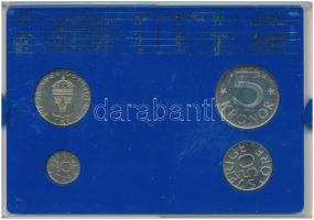 Svédország 1985. 10ö - 5K (4xklf) forgalmi sor műanyag tokban T:UNC
Sweden 1985. 10 Öre - 5 Kronor ...