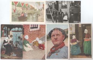 50 db RÉGI és MODERN hollandiai folklór képeslap vegyesen / 50 pre-1950 Dutch folklore postcards
