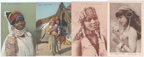 42 db RÉGI és MODERN afrikai folklór képeslap vegyesen / 42 pre-1950 African folklore postcards