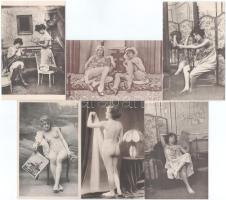 35 db RÉGI erotikus meztelen hölgyek képeslap / 35 pre-1945 erotic nude women postcards