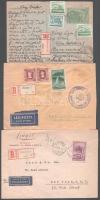 1948-1958 25 db magyar küldemény, benne légiposta levél, emléklap, FDC, ajánlott küldemény
