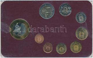 Lettország 1992-2003. 1s-2L (8xklf) + 2004. 1E próbaveret, forgalmi összeállítás műanyag tokos szett...