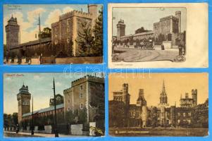 150 db RÉGI város képeslap gyűrűs mappában: Nagy-Britannia / 150 pre-1945 town postcards in a modern...