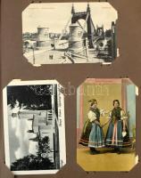 Kb. 300 db RÉGI város képeslap szecessziós albumban: történelmi Magyarország / Cca. 300 pre-1945 tow...