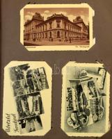 Kb. 300 db RÉGI város képeslap szecessziós albumban: történelmi Magyarország / Cca. 300 pre-1945 tow...