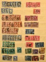 USA rendezetlen, de nagyon sok bélyeg 4 db A4-es berakóban