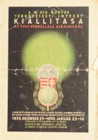 1939 A M. Kir. Honvéd Térképészeti Intézet kiállítása 20 éves fennállása alkalmából, ismertető prospektus, szakadozott, kopott, hajtott, 7+1 p