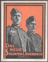 1939 Breuer, [Franz Josef]: Das neue Soldaten-Liederbuch. Die bekanntesten und beliebtesten Lieder unserer Wehrmacht. Band III. (Német katonadalok kottái). Mainz, B. Schott's Söhne, 61+(3) p. Német nyelven. Kiadói papírkötés, nagyrészt jó állapotban, kissé viseltes borítóval, a szennylapok a borító belső feléhez ragadtak.