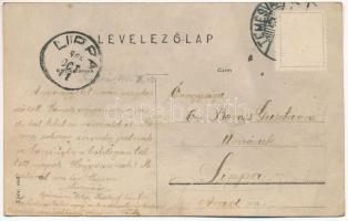 1905 Temesvár, Timisoara; Üdvözlet, montázs betűkkel, látkép, templomok, automobil, vasútállomás, vi...