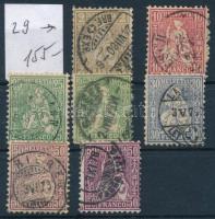 Svájc 7 db klasszikus bélyeg