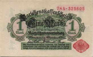 Német Birodalom/Császárság 1914. 1M (17x) piros pecséttel T:I