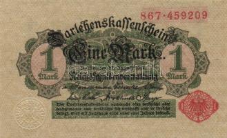 Német Birodalom/Császárság 1914. 1M (17x) piros pecséttel T:I