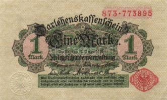 Német Birodalom/Császárság 1914. 1M (17x) piros pecséttel T:I