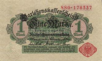 Német Birodalom/Császárság 1914. 1M (17x) piros pecséttel T:I