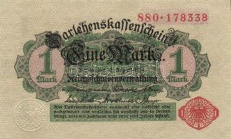 Német Birodalom/Császárság 1914. 1M (17x) piros pecséttel T:I