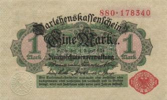 Német Birodalom/Császárság 1914. 1M (17x) piros pecséttel T:I