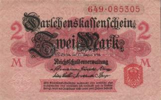 Német Birodalom/Császárság 1914. 2M (6x) piros pecséttel T:I