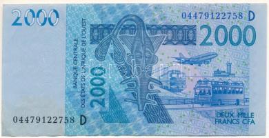Nyugat-Afrikai Államok / Mali 2003. 2000Fr "04479122758 D" T:F szép papír West African States / Mali 2003. 2000 Francs "04479122758 D" C:F fine paper Krause P#_16