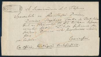 1847 Ex offo "R:SZOMBATH" - Eperies, 1847 Ex offo "R:SZOMBATH" - Eperies