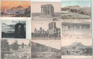 Görögország 42 db régi képeslap