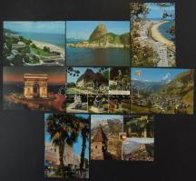 100 db modern külföldi városképes lap