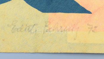 Behring, Edith (1916-1996): Kompozíció, 1972. Szitanyomat, papír, jelzett, számozott (84/100), 58x38...