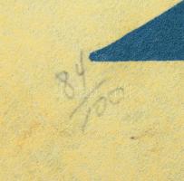 Behring, Edith (1916-1996): Kompozíció, 1972. Szitanyomat, papír, jelzett, számozott (84/100), 58x38...